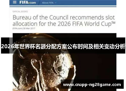2026年世界杯名额分配方案公布时间及相关变动分析 2026年世界杯名额分配方案公布时间及相关变动分析