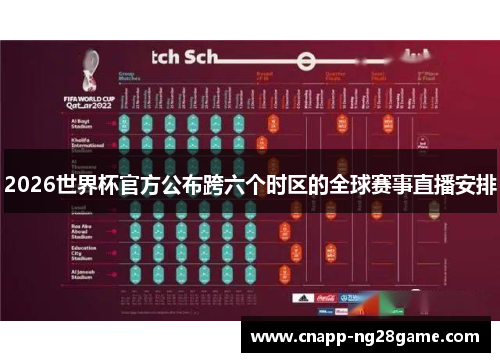 2026世界杯官方公布跨六个时区的全球赛事直播安排